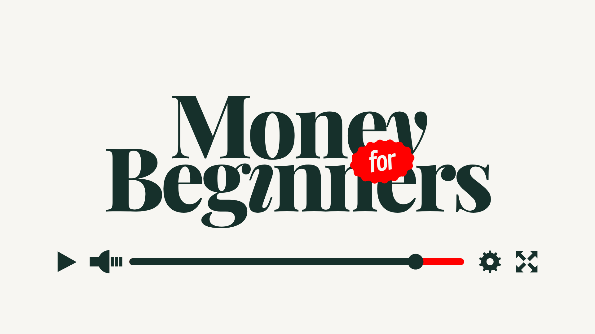 Money for Beginners course cover